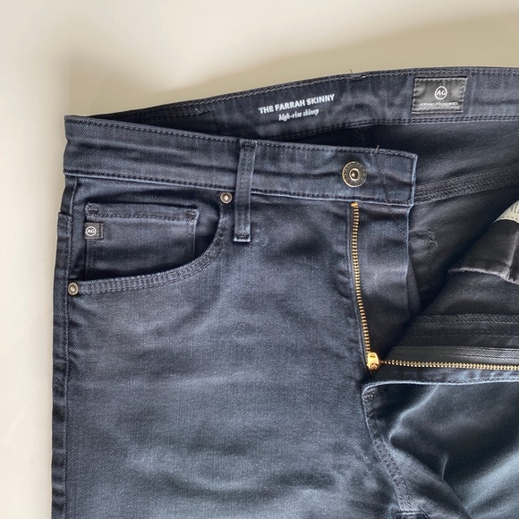 AGOLDE Farrah High Rise Skinny Jean Black Size 27R - Picture 12 of 12